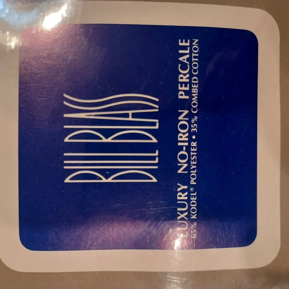 Vintage Bill Blass Springmaid Striped Twin Flat Sheet NEW No-Iron Percale